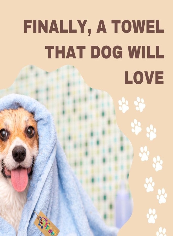 ويستيرن إرا منشفة مايكروفايبر للكلاب والجراء من ويسترن إيرا، لتجفيف الفراء تمامًا | فائقة الامتصاص | منشفة لتجفيف سريع للحيوانات الأليفة | سريعة الجفاف | وداعًا للقطرات المتساقطة - Image 3